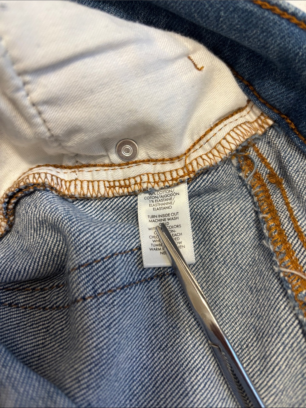 Loft Rivete High Rise Flare Denim Jeans - Picture 4 of 5